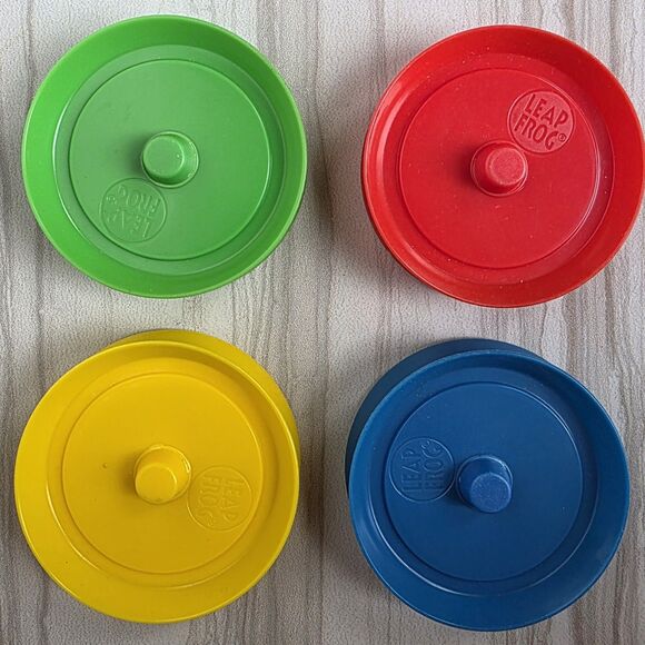 Set of 4 Round Playing Card Holders - Leap Frog - Picture 5 of 11